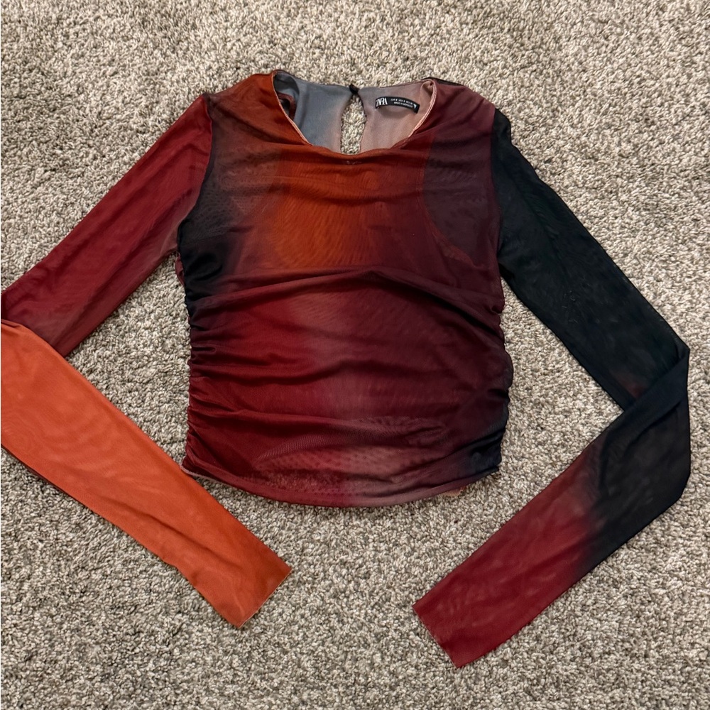 Zara Mesh Top